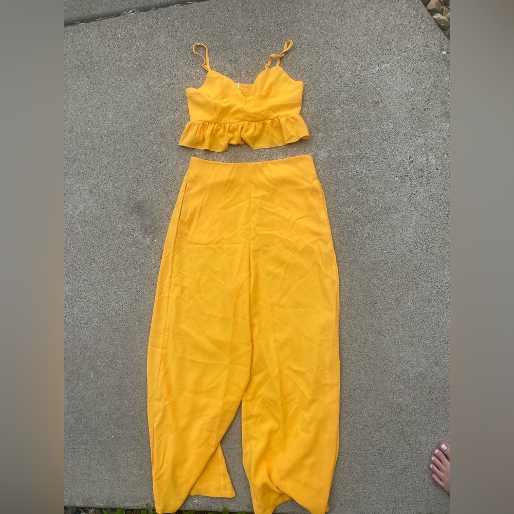 Yellow two piece set